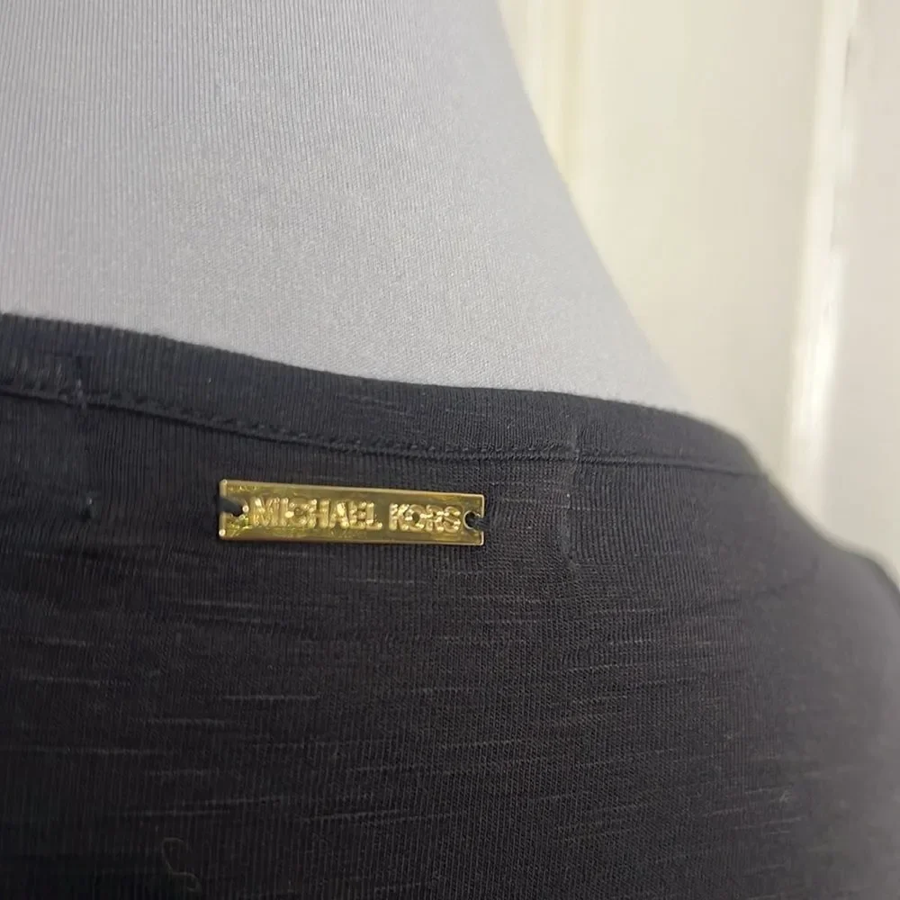 Sexy Michael Kors Sheer Back 3/4 Sleeve Tee - Women's Small - Super soft! Fall!
